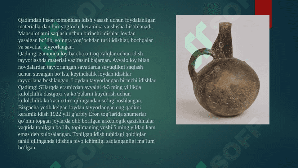 IDISHLAR VA QADOQLARNI LOGISTIK JIHATLARI 5