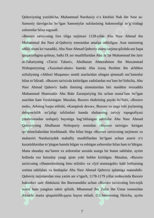 SOMONIYLAR DAVLATI VA UNING SIYOSATI, BOSHQARUV TIZIMI 7