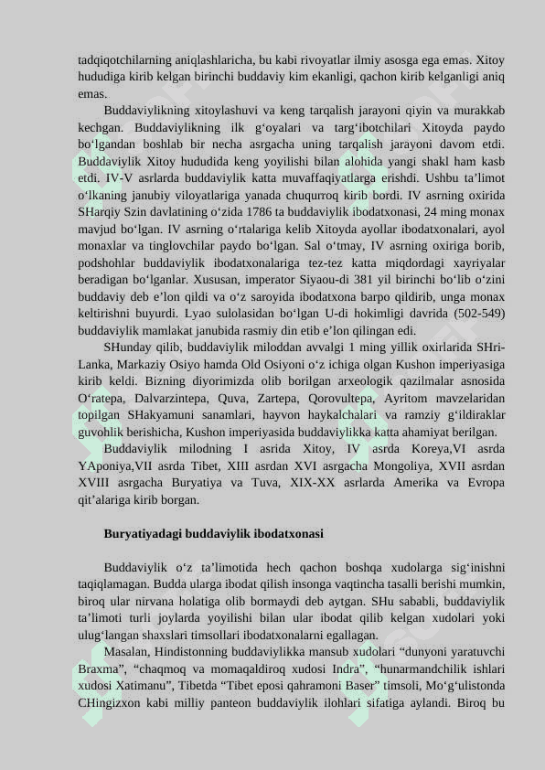 BUDDAVIYLIK VA XRISTIAN DINI TARIXI VA FALSAFASI 8