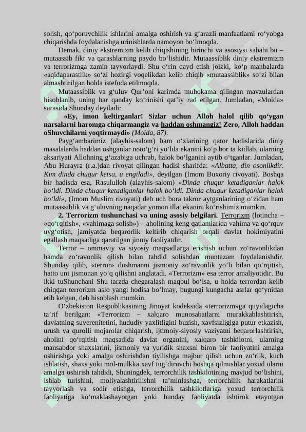 Diniy mutassiblik va dindorlik 3