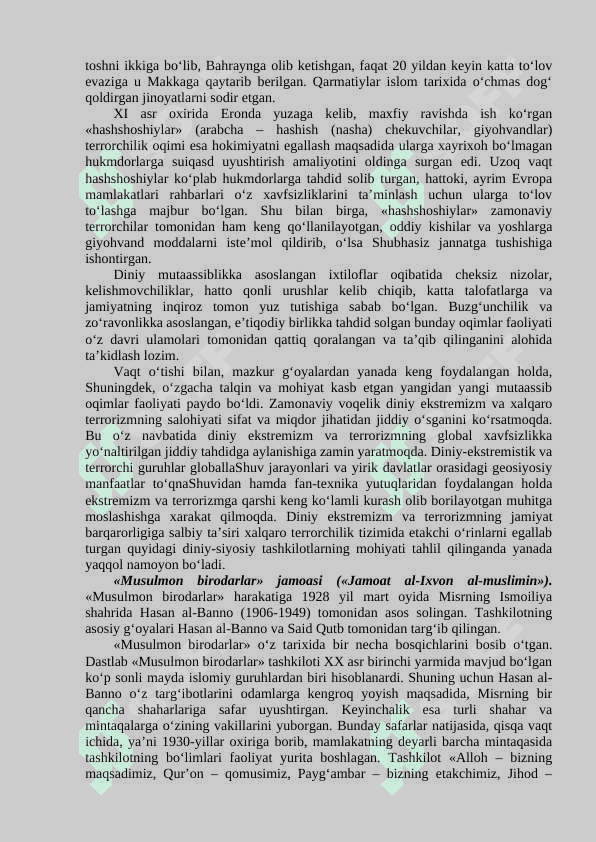 Diniy mutassiblik va dindorlik 7