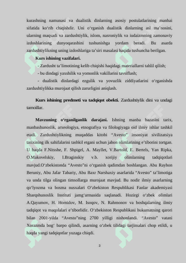 ZARDUSHTIYLIK DININING VUJUDGA KELISHI VA MOHIYATI 3