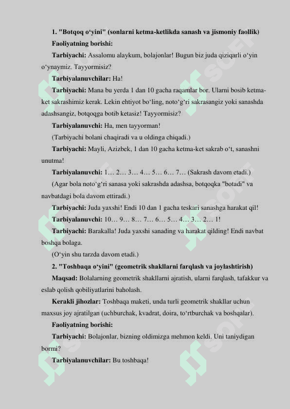 6-7 yoshli bolalarning maktabga tayyorgarligini baholash metodlari 2