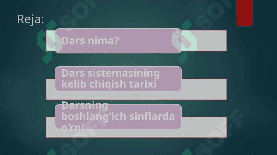 DARS - TA`LIMNI TASHKIL ETISHNING ASOSIY SHAKLI SIFATIDA 3