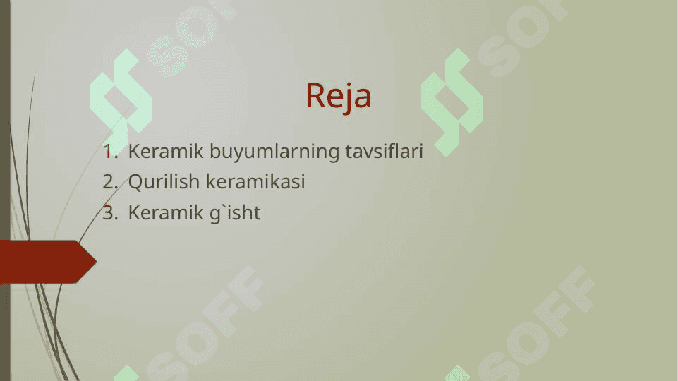 Keramik QM uchun asosiy xomashyolar 2