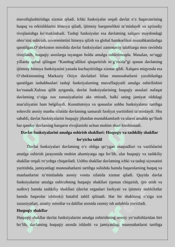 Davlat funksiyalarini amalga oshirish shakllari 25 8