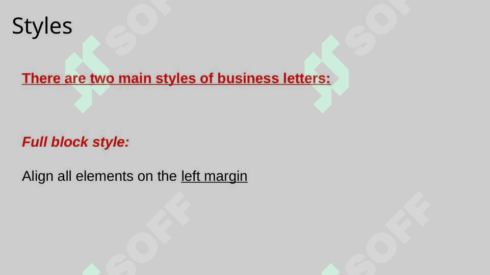 BUSINESS LETTER Writing (Part 1) 2