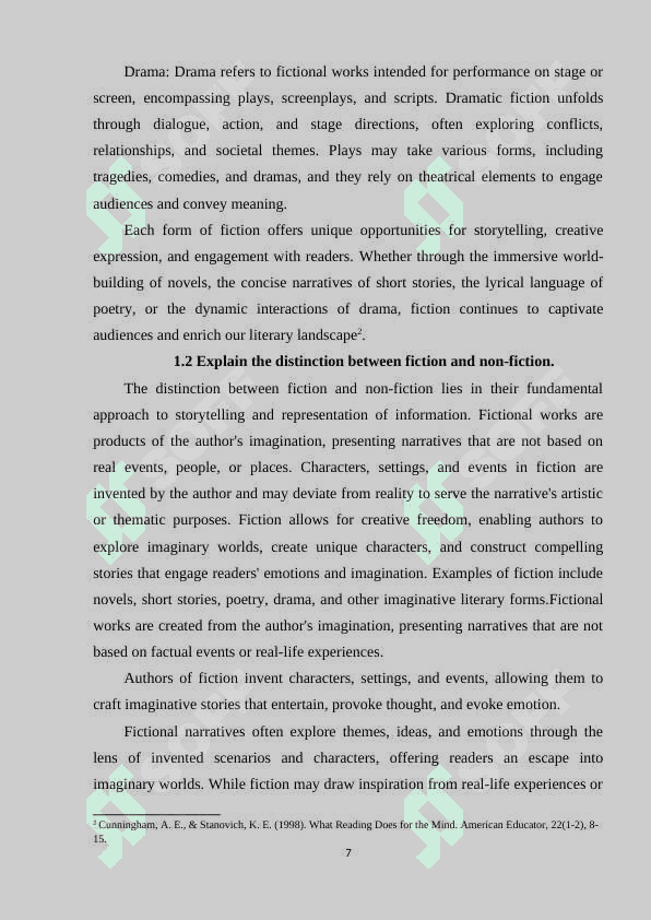 THE ROLE OF FICTION IN IMPROVING READING SKILLS 6