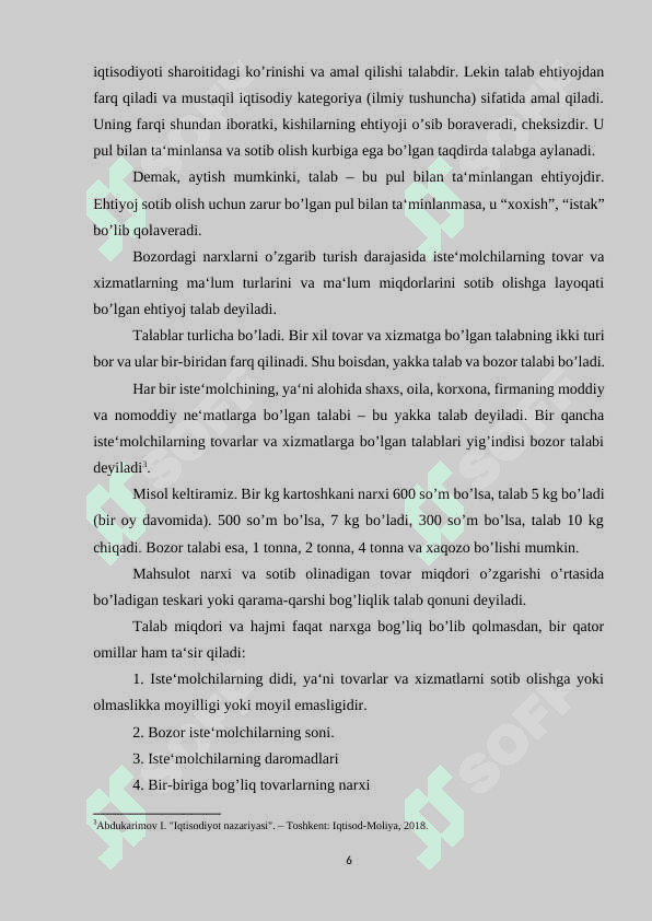 JAHON BOZORIDA TALAB,  TAKLIF VA TAQSIMOT 5