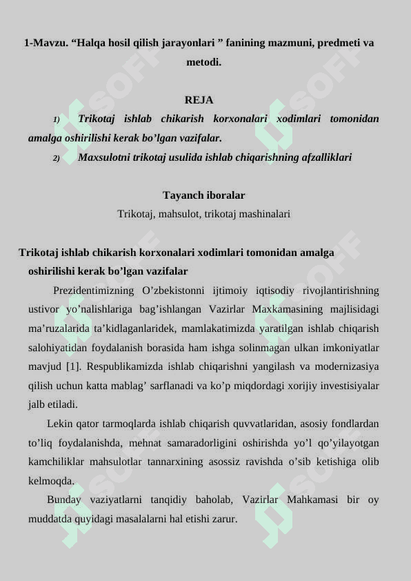 XALQA XOSIL QILISH JARAYONLARI 3