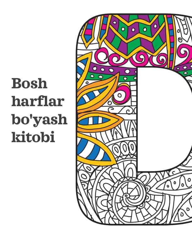 Bosh harflarni bo'yash kitobi