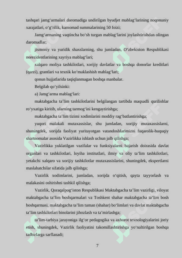 MAKTABGACHA TA'LIMNI BOSHQARISHNING AXBOROT TIZIMI 7