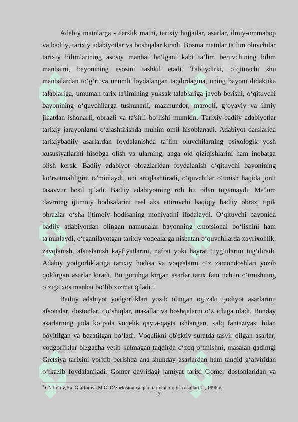 TARIXIY MANBALAR BILAN ISHLASH. 7