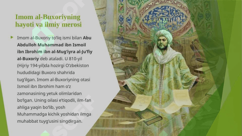 Imom al-Buxoriyning pedagogok g'oyalari 3