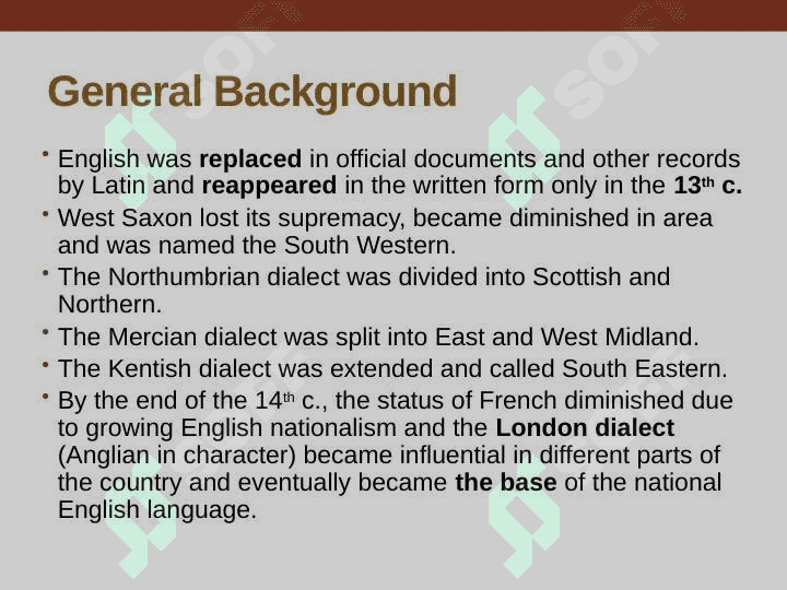 Middle English 5