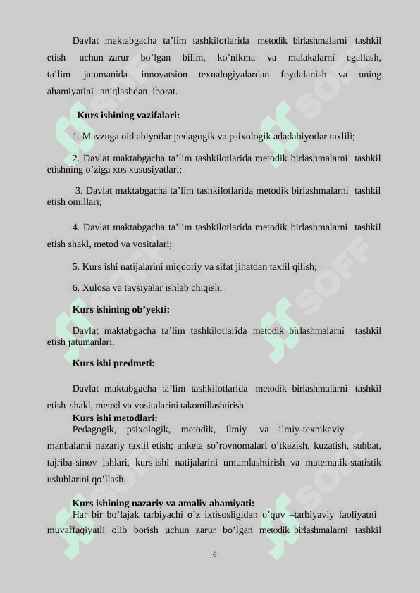 Davlat maktabgacha ta’lim tashkilotlarida metodi birlashmalarni tashkil etish 6