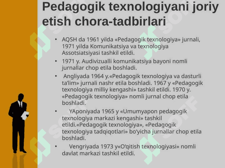 Muammoli ta’lim yondashuvlari.  Shaxsga yo’naltirilgan ta’lim texnologiyalari 7