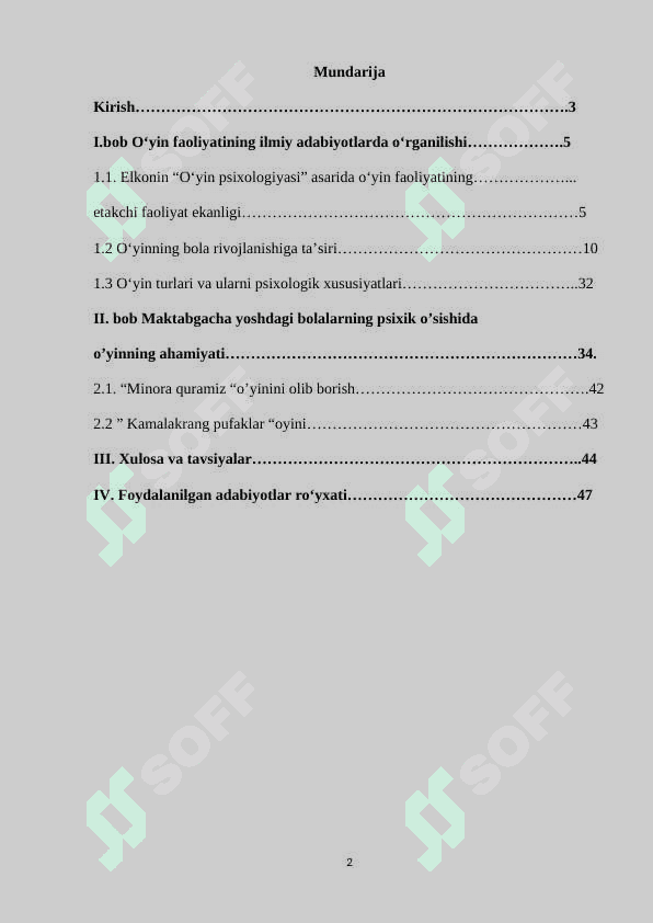MAKTABGACHA YOSHIDAGI BOLALARDA O‘YINNING ROLI 2