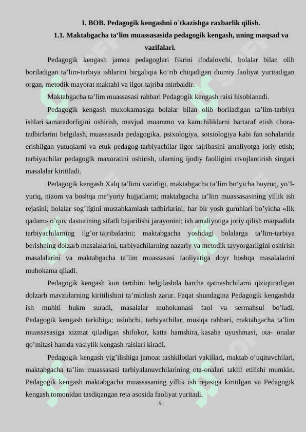 Pedagogik kengashni o’tkazishga raxbarlik qilish 5