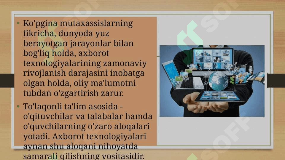 TA'LIM JARAYONINI TASHKIL ETISHDA INTERNET XIZMATLARIDAN FOYDALANISH 2