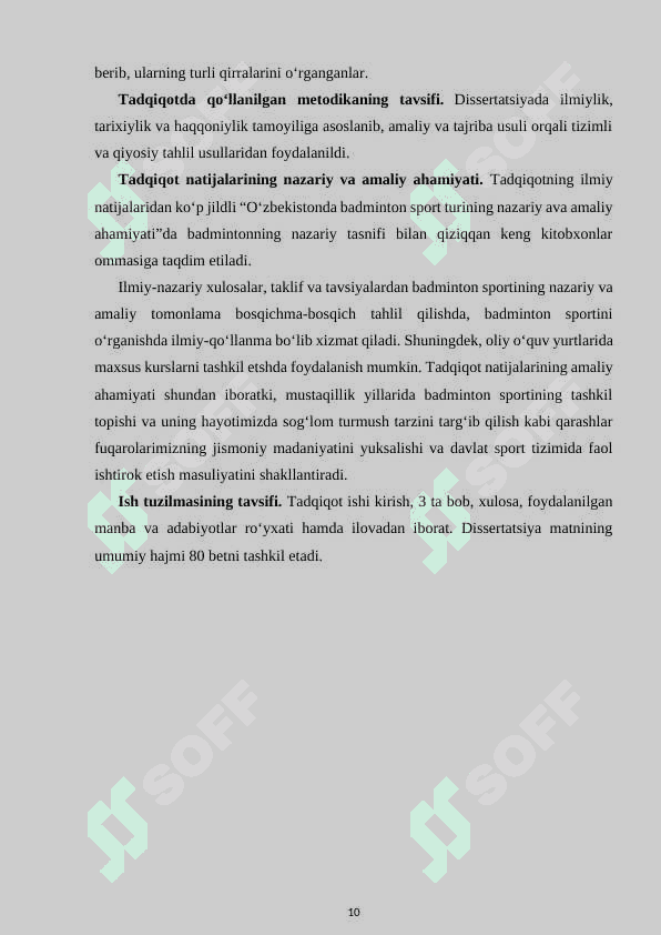 BADMINTON SPORT O‘YNINING SHAKLLANISHI VA RIVOJLANISHINING NAZARIY ASOSLARI 8