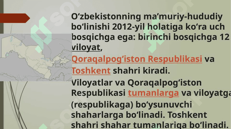 o'zbekiston respublikasining mamuriy-hududiy tuzilishi 2