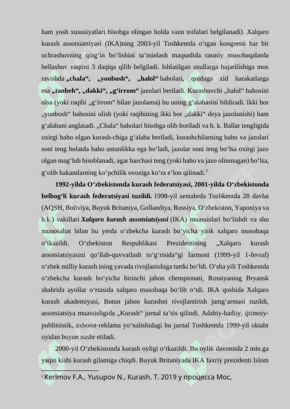 KURASH SPORT TURINING UMUMIY QOIDALARI VA ATAMALARI 6