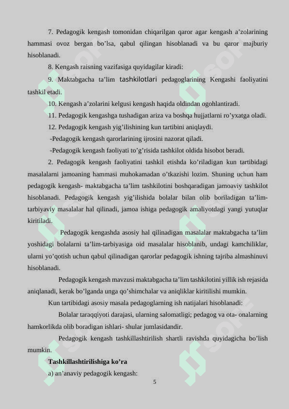 MTTda pedagogik kengashni oʻtkazishga rahbarlik qilish 5