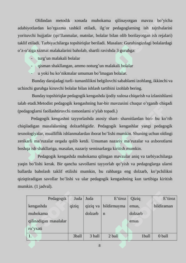 MTTda pedagogik kengashni oʻtkazishga rahbarlik qilish 8