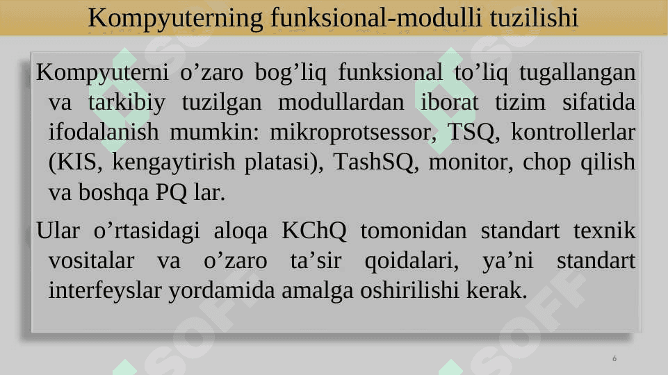 Kompyuterga ma’lumotlarni kiritish-chiqarish tizimlari 6