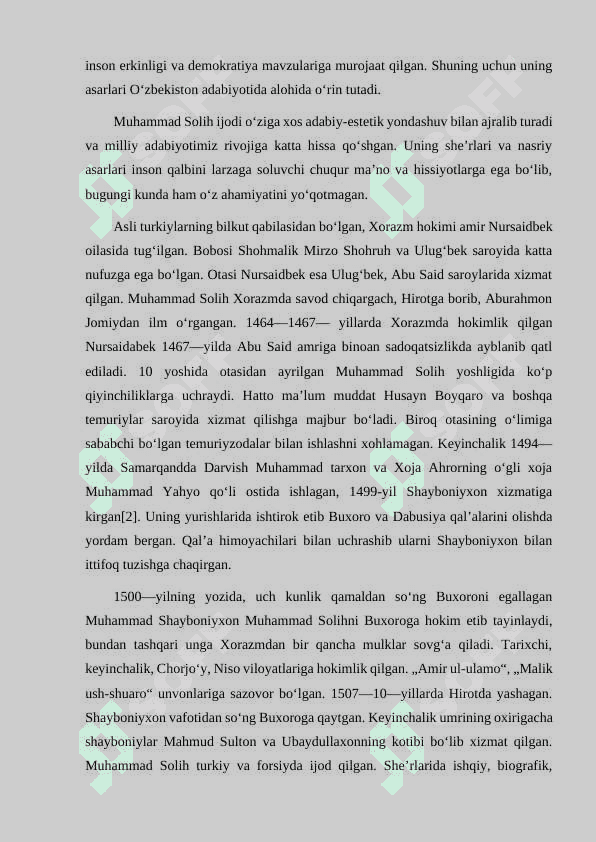 MUHAMMAD SOLIH IJODI 3