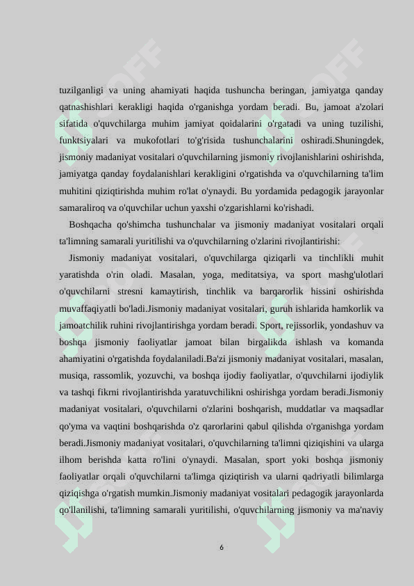HARAKATLARGA O'RGATISH BOSQICHLARI 5