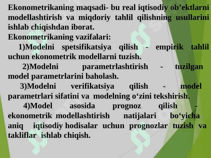 Iqtisodiyotda chiziqli modellar 6