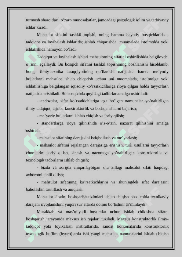 Mahsulot sifatini nazorat qilishning putur yetkazish va putur yetkazmasdan nazorat qilish usullari 3