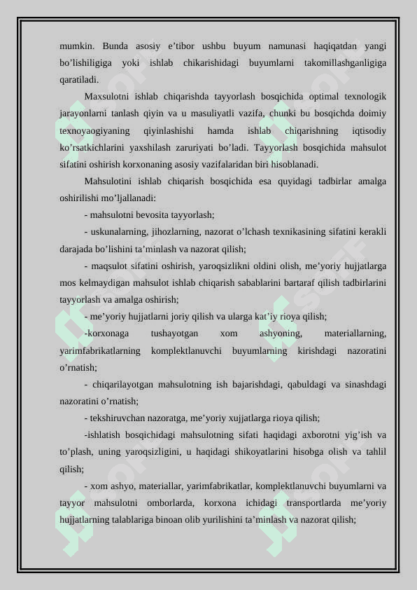 Mahsulot sifatini nazorat qilishning putur yetkazish va putur yetkazmasdan nazorat qilish usullari 4