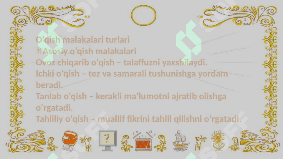 Matnni o'rganishda o'qish malakalarining  ahamiyati 4