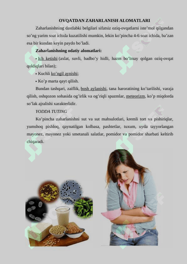 OVQATDAN ZAHARLANISHNI TEKSHIRISH TARTIBI 3