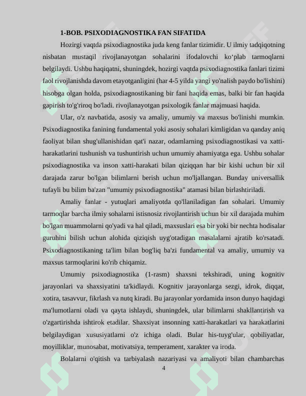 Ilmiy va amaliy psixodiagnostika o‘rtasidagi aloqalar 4