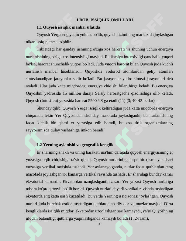 Issiqlik va yorug’lik KURS ISHI 4