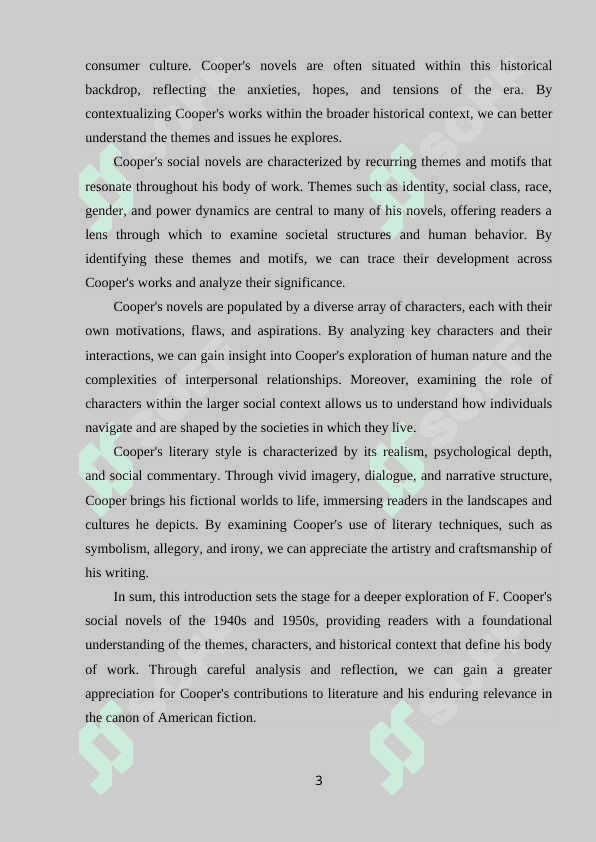 F. COOPER'S WORKS F. COOPER'S SOCIAL NOVELS OF THE 40S AND 50S 3