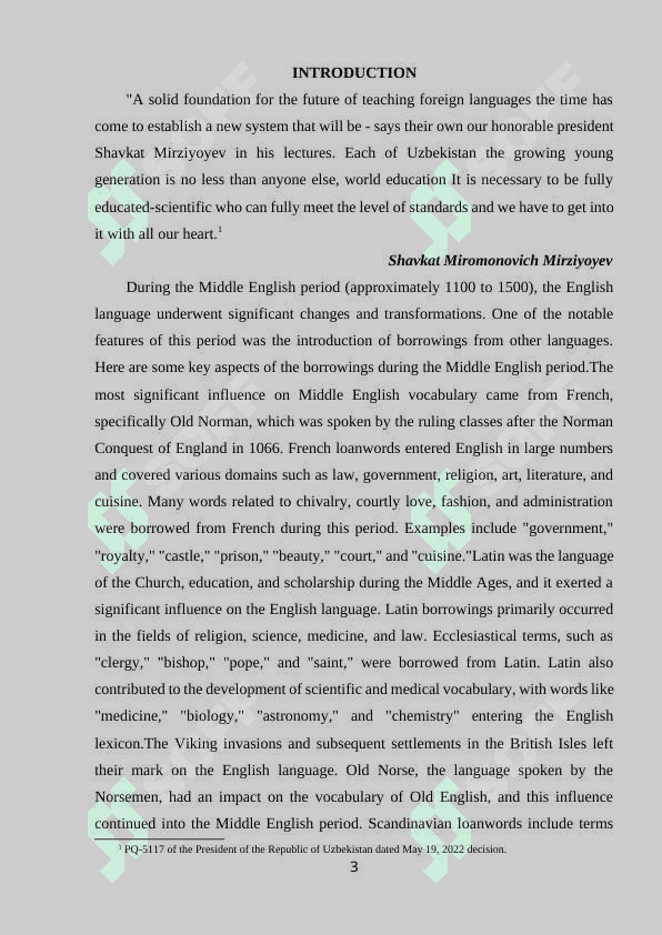 BORROWINGS OF MIDDLE ENGLISH PERIOD 2