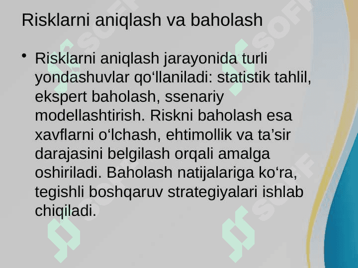 TAVAKKALCHILIKNI BOSHQARISH VA RISKNI BOSHQARISH 5