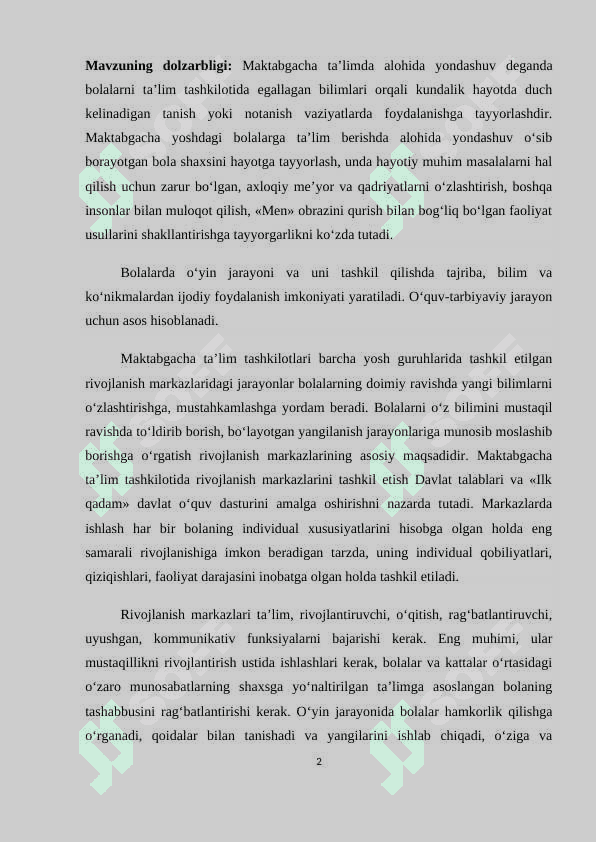 Maktabgacha yoshdagi bolalarga ta’lim berishda alohida yondashuv 2