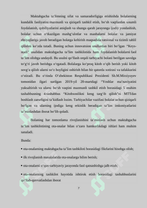 Maktabgacha yoshdagi bolalarga ta’lim berishda alohida yondashuv 7