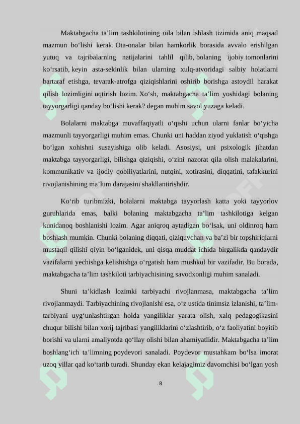 Maktabgacha yoshdagi bolalarga ta’lim berishda alohida yondashuv 8