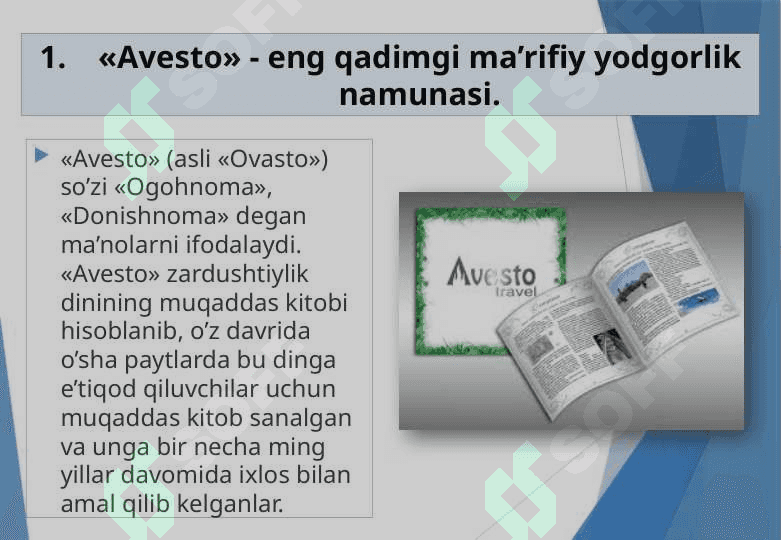 Avestoda ta'lim tarbiyaga oid fikrlar 2