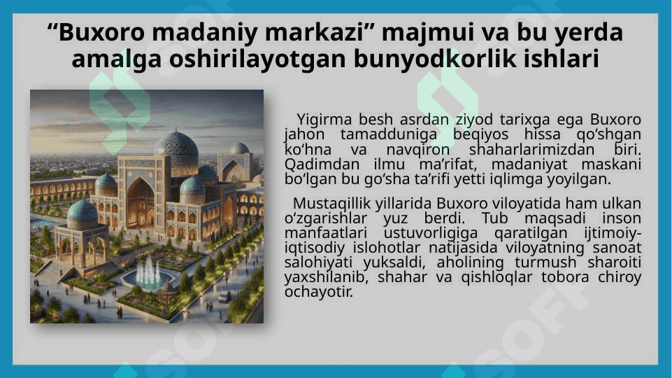 Buxoro tarixi “Qadimdan bugungacha” 8