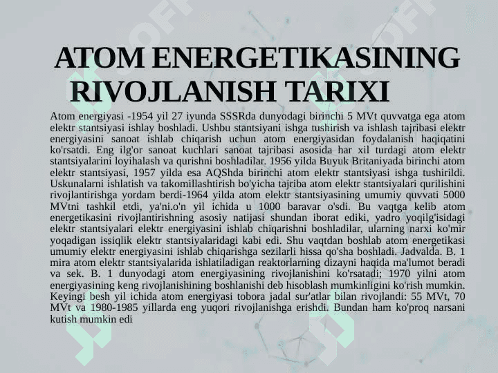 TERMOYADRO SINTEZ REAKSIYALARINI BOSHQARISH MUAMOSI 2