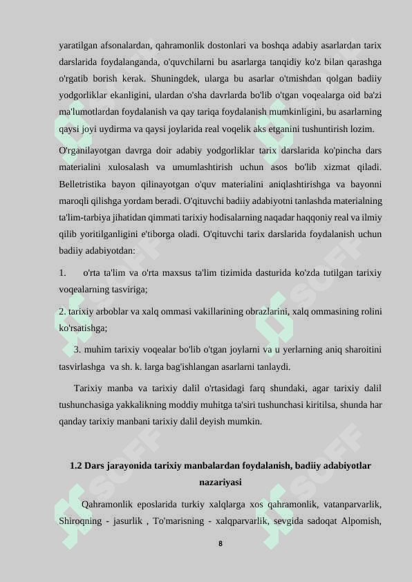 ilk o’rta asr davri davlatlarini yoritishda zamonaviy metodlardan foydalanish 8