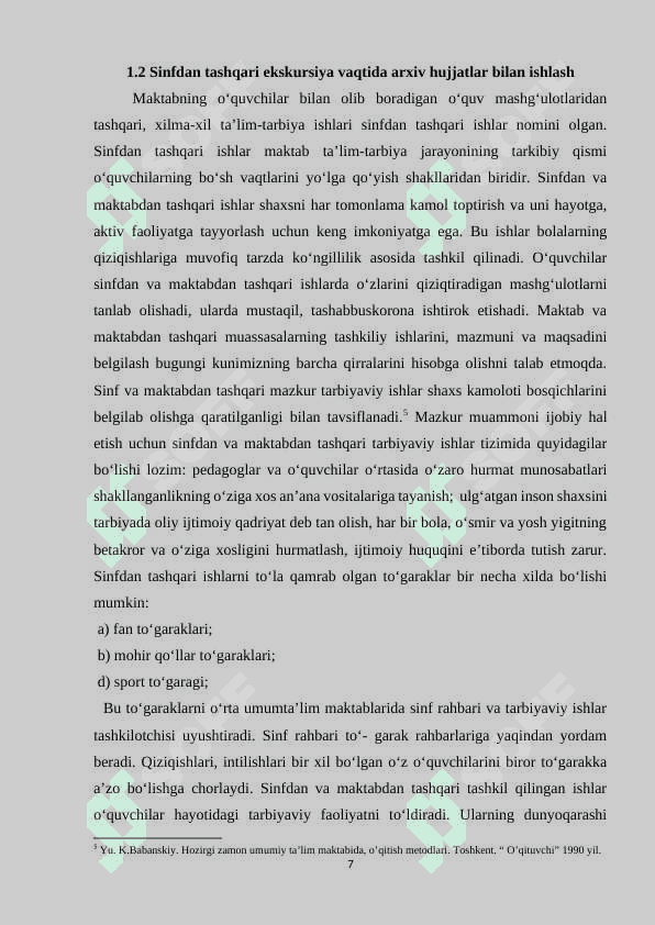 9-sinf tarix darslarini o'qitishda arxiv materiallardan foydalanish 7